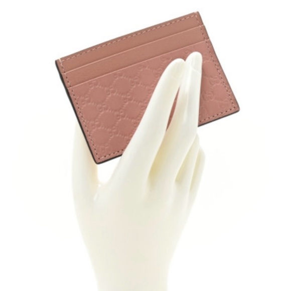 GUCCI Microguccissima Card Holder Soft Pink - Picture 4 of 6